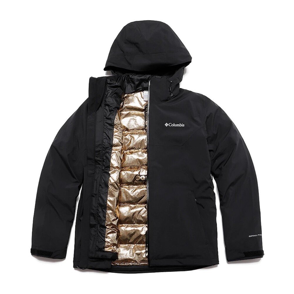 Columbia 3-in-1 Waterproof Windproof Insulated Hooded Jacket Black